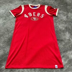 San Francisco 49ers Playoff Sneaker Midi Dress Size S Starter New
